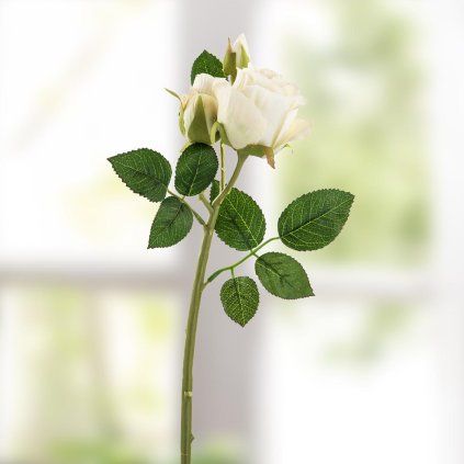 Umelá ruža, biela