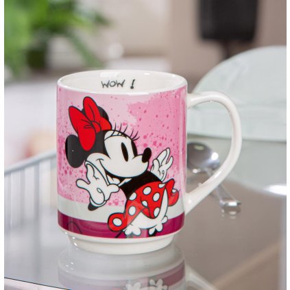Porcelánový hrnček Minnie, ružový