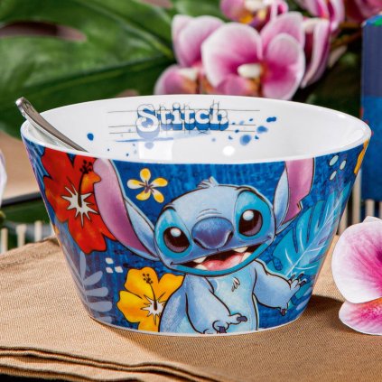 Miska Stitch, modrá