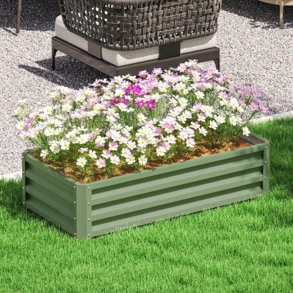 Zvýšený záhon 120 x 60 x 30 cm, svetlozelený