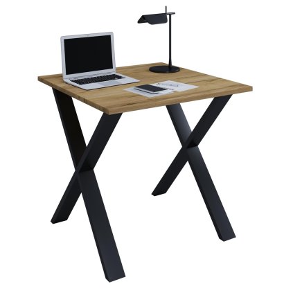 Stôl Lona 80x80 X-nohy, medový dub