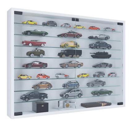 Nástenná vitrína Mandosa XXL, biela