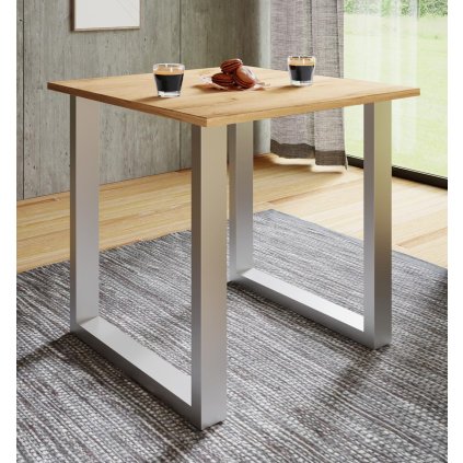 Jedálenský stôl Xona 80x50 s U-nohami, medový dub