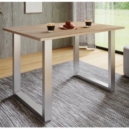 Jedálenský stôl Xona 110x50 s U-nohami, dub sonoma