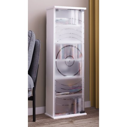 Vitrína na médiá Tilano M, biela