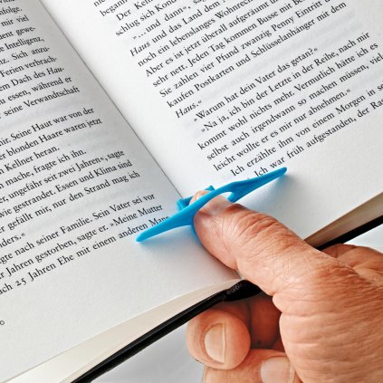 Držiak stránok kníh a časopisov na palec - 3 ks