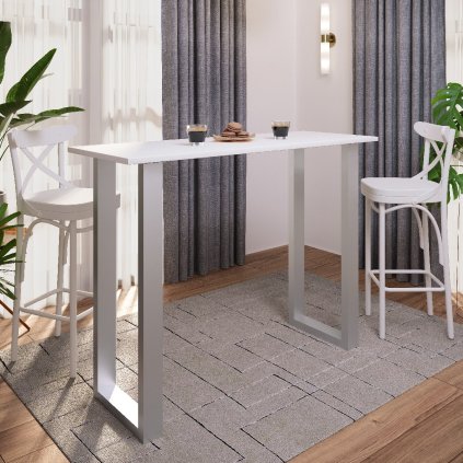 Barový stôl VCM "Xona 140x50", biely