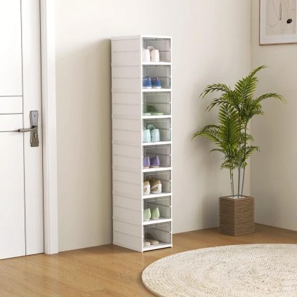 8-stupňový skladací stojan na topánky