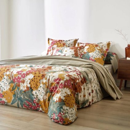 Bavlnená posteľná bielizeň Capucine by Colombine, béžová, 140 x 200 cm