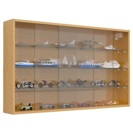 VCM Nástenná vitrína "Drivalo XL", medový dub