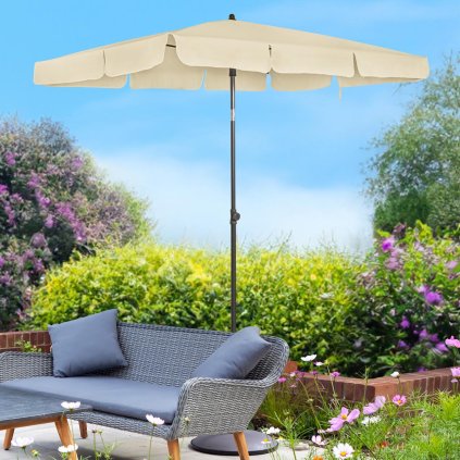 Slnečník UV50+ 140 x 180 cm, béžový