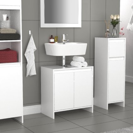 VCM Skrinka pod umývadlo "Malira", biela