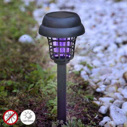 Solárna lampa proti komárom pre záhradu Garlam