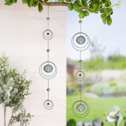 Závesná dekorácia Vtáčí strom, 93 cm, sada 2 ks