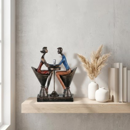 Dekoratívna socha Stolík pre dvoch