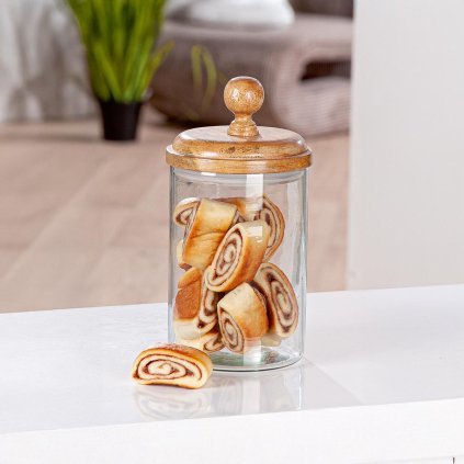 Sklenená nádoba Presa, 21 cm