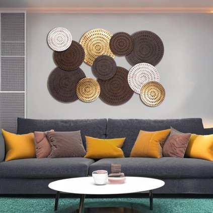 Kovové nástenné dekorácie Tobago