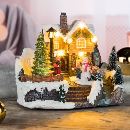 Osvetlený vianočný domček, II. kvalita