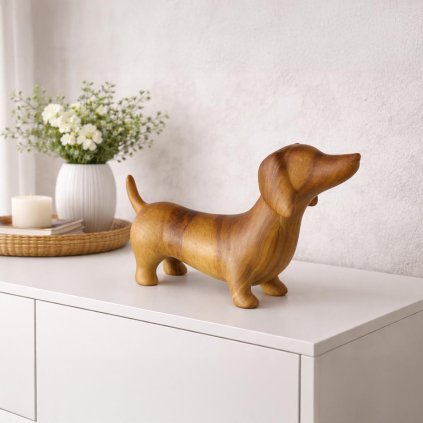 Soška psa jazvečíka