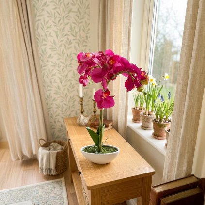 Umelá orchidea Magenta