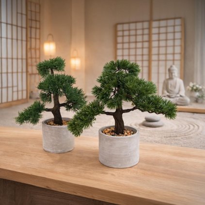 Umelé bonsaje, sada 2 ks
