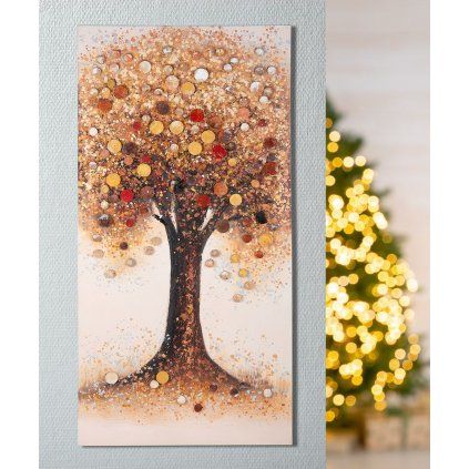 Obraz stromu "Herbstbaum" jesenná koláž