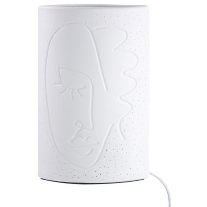 Porcelánová lampa s tvárou "Visione"