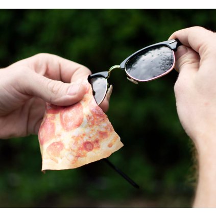 Utierka na brýle z mikrovlákna Pizza