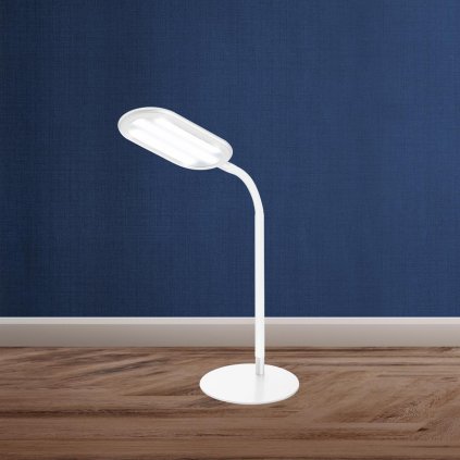 Stolná lampa Slimline, biela