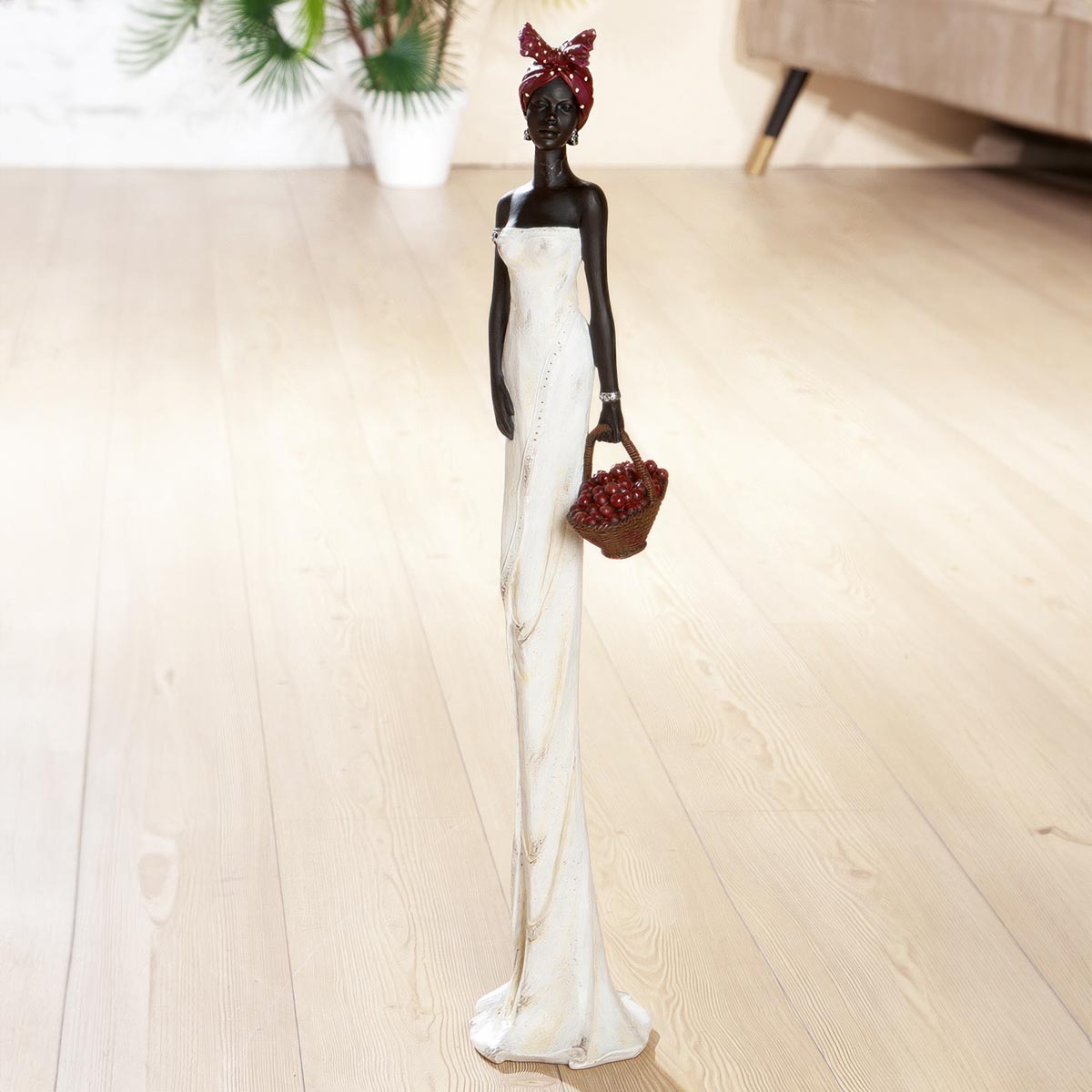 E-shop Figúrka Tortuga s košíkom, 82 cm