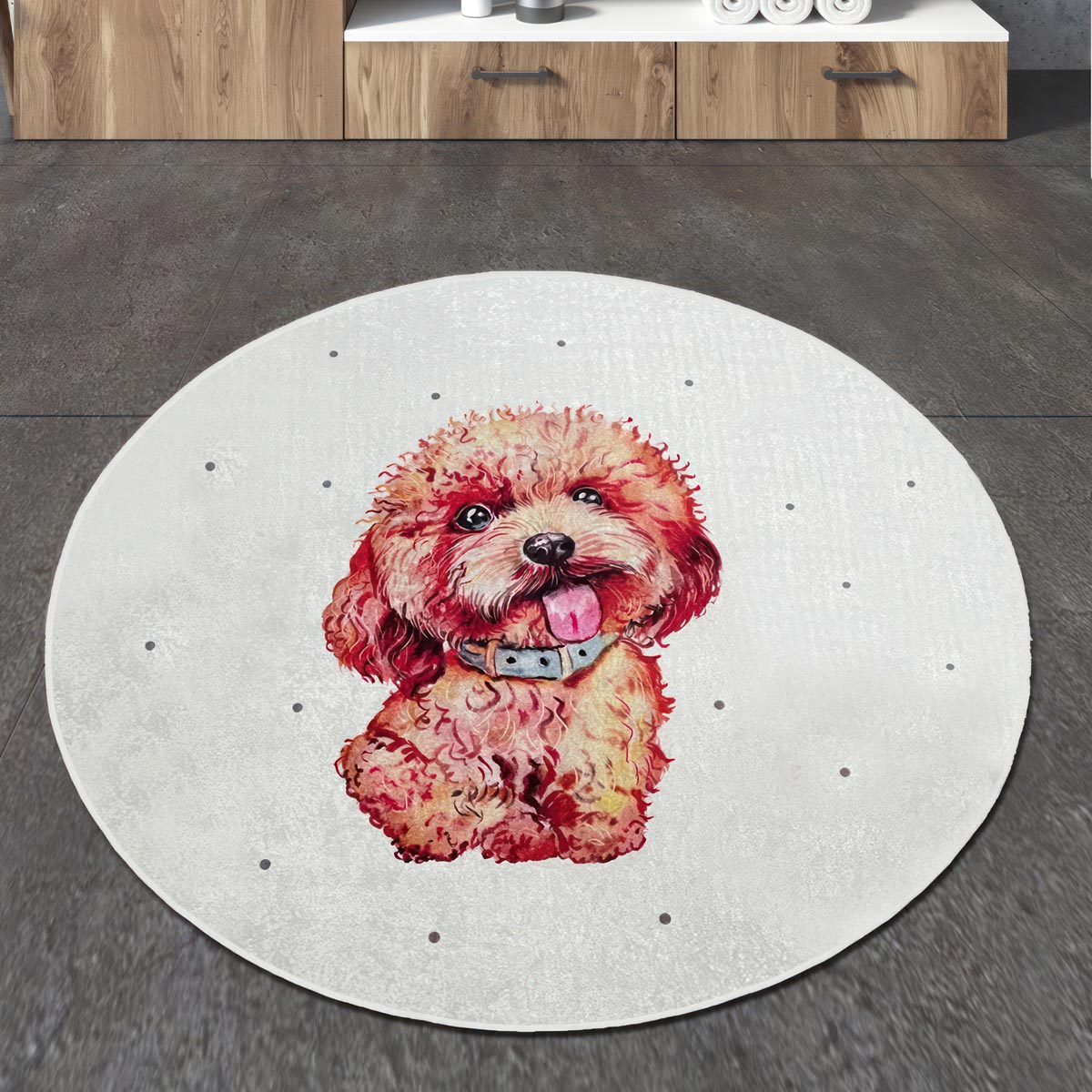 E-shop Kúpeľňová predložka Terrier, Ø 140 cm