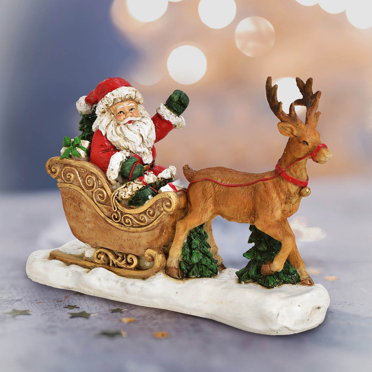 E-shop Dekorácia Santa na saniach