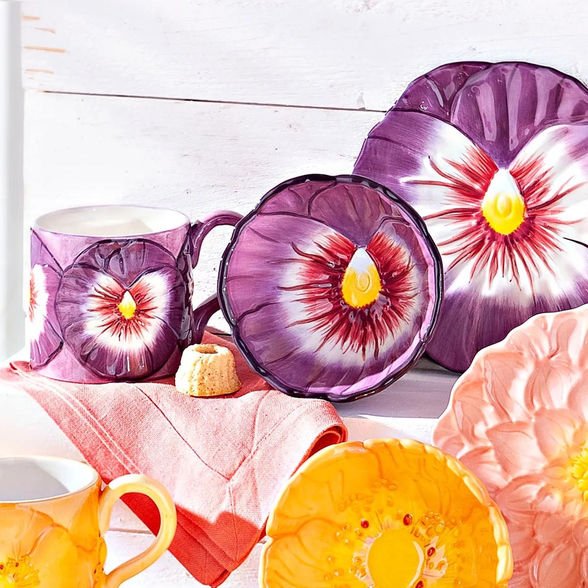 E-shop Miska Flower, fialová
