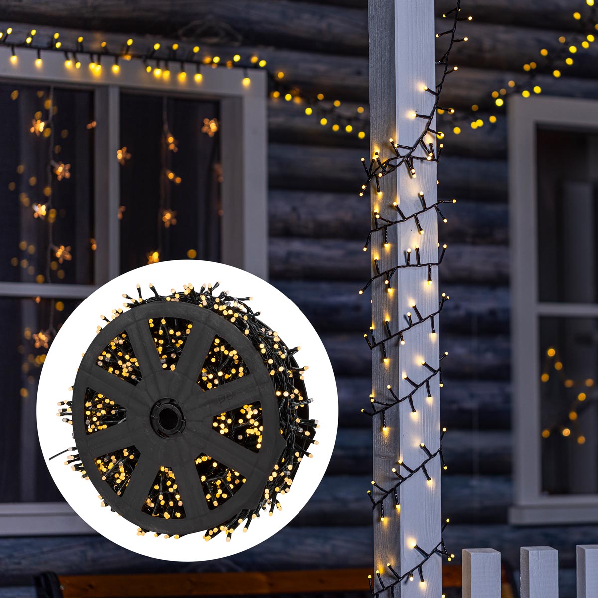 E-shop Svetelná reťaz LED na disku 2000 LED diód