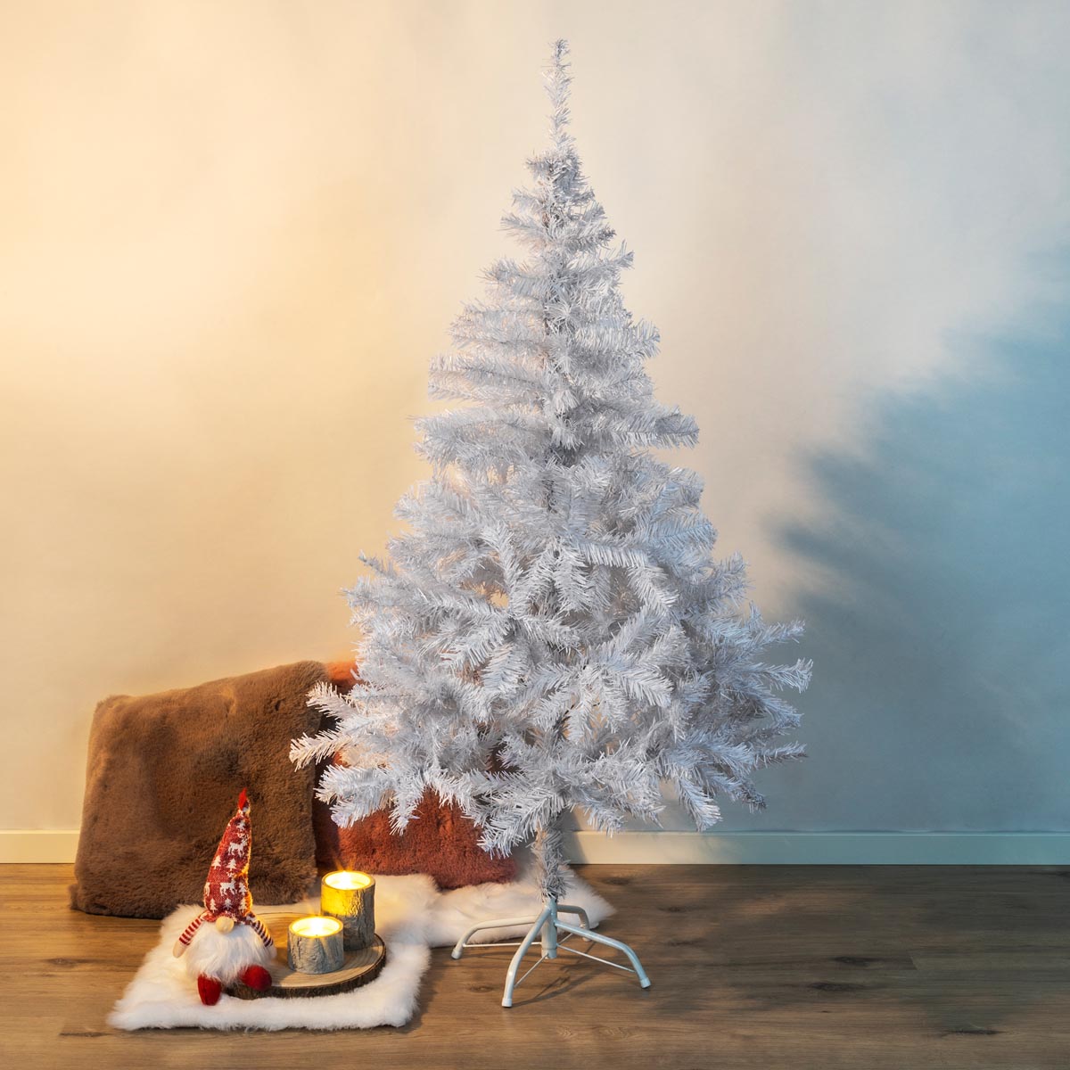 E-shop Umelý vianočný stromček 150 cm, biely