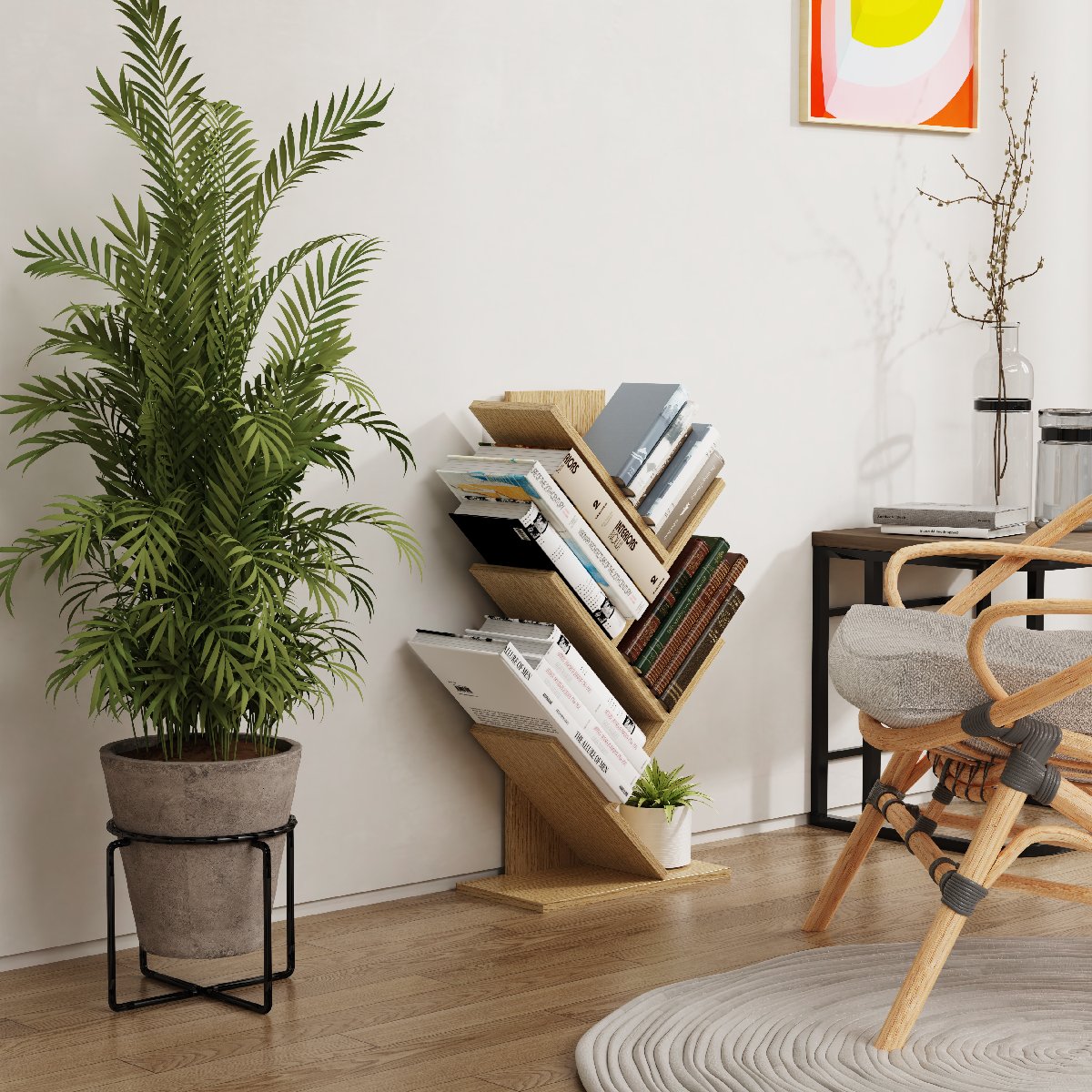 E-shop VCM Shelf "Nulis L", dub medový