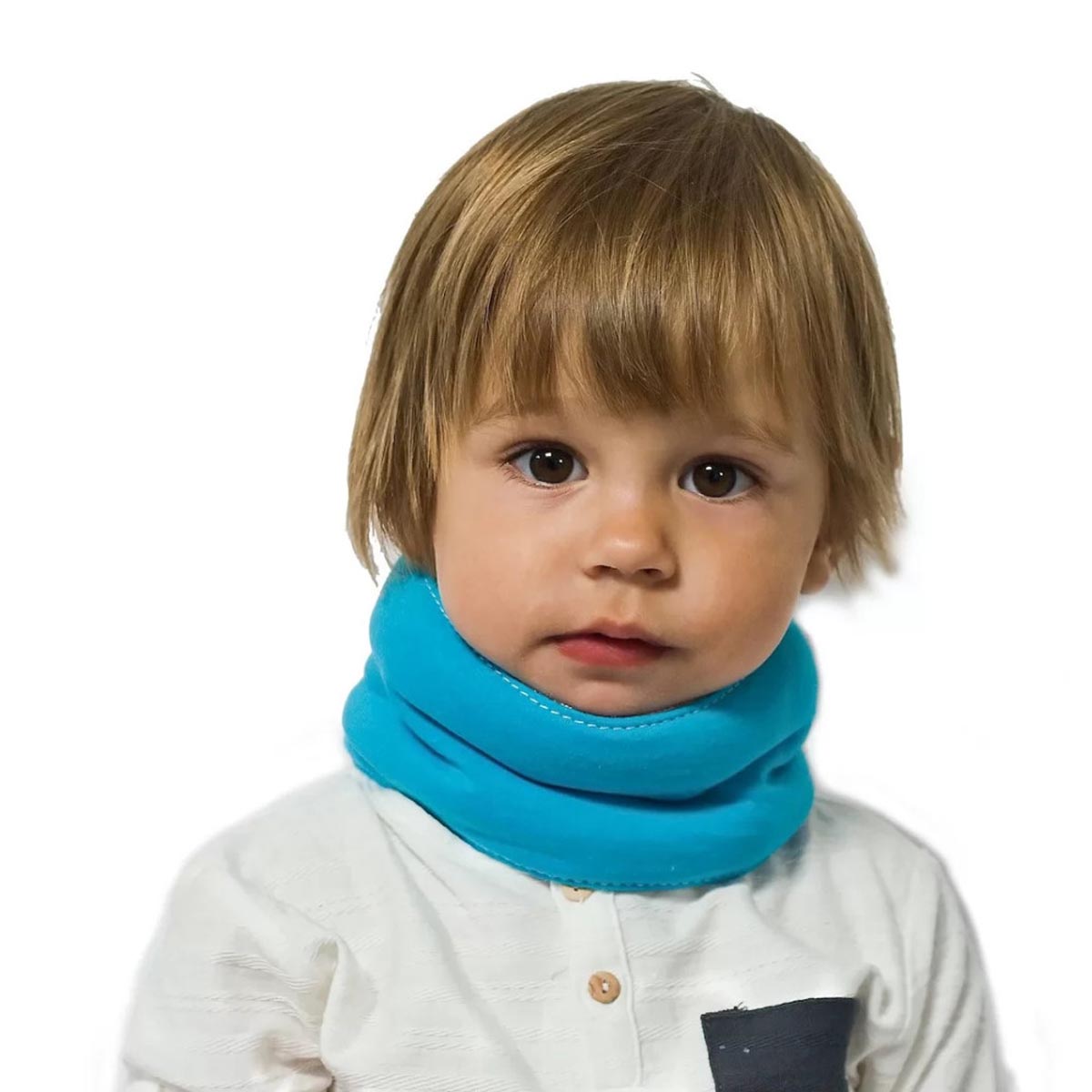 E-shop Detský nákrčník Priessnitz, modrý 35-45 cm