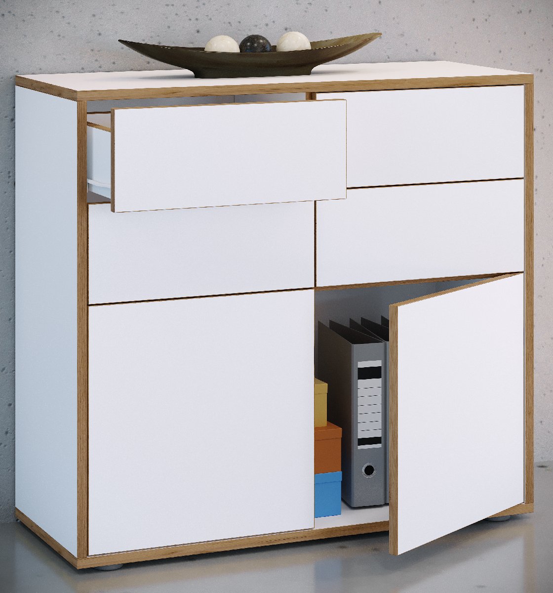 E-shop Komoda VCM "Salia" B100, biela