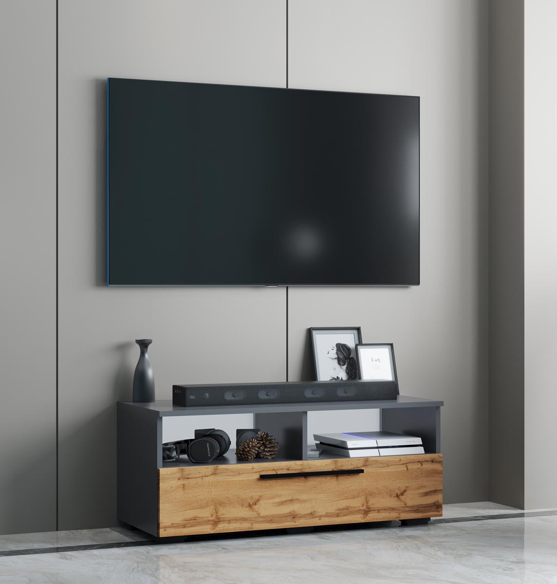 E-shop TV stolík Arila L, antracit