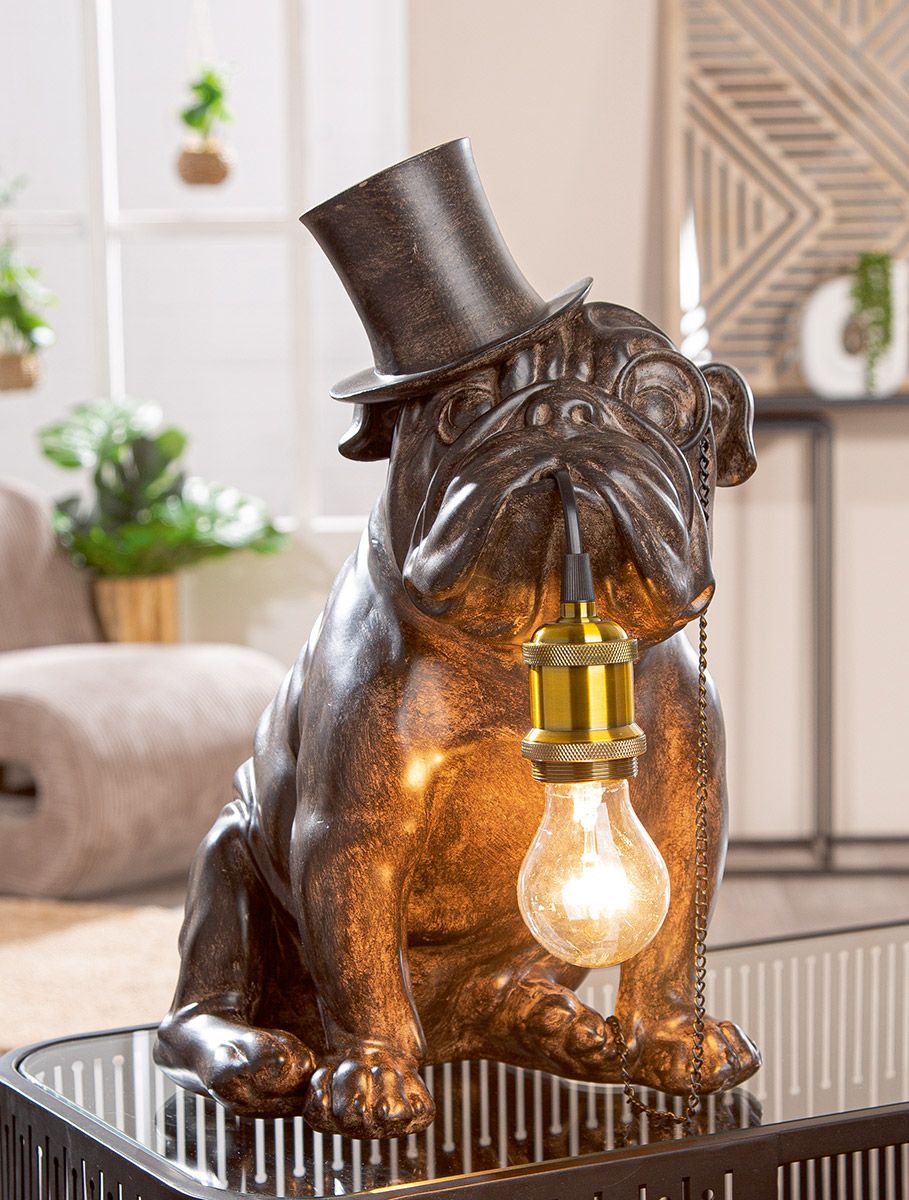 Fotografia produktu: Stolová lampa s valcom "Pug mit Monokel"