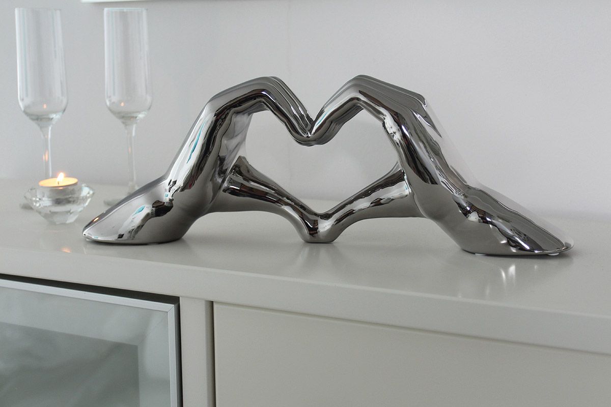 Ozdobné kovové srdce "Heart"