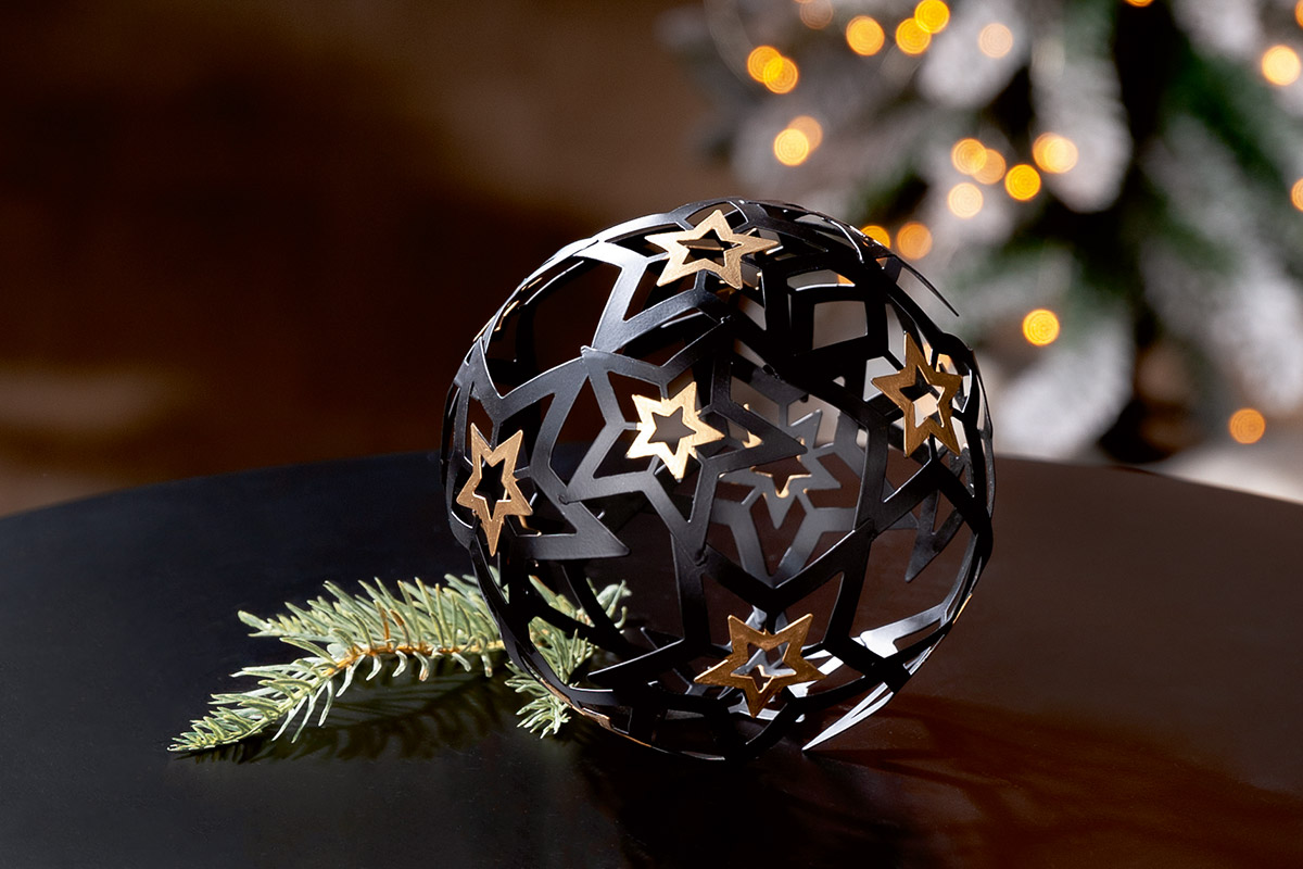Fotografia produktu: Dekoratívna guľa Modern Star, 13 cm