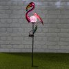 LED solárny záhradný zápich Flamingo