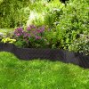 Záhradný obrubník, čierny Ratan , 360 cm