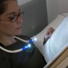 Nereled LED lampa na čítanie na krku