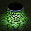 Solárna lampa Mosaic, zelená