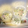 LED sklenené gule Winterflowers