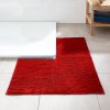 Kúpeľňová predložka SUPER-SOFT, rohová, červená