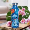 Nerezová fľaša Stitch, modrá