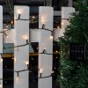 Solárna reťaz, 100 LED diód, teplá biela